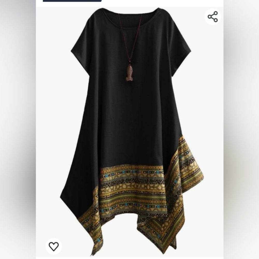 Minibee NEW WITH TAGS, Green dress with Beautiful hem, sz XXL OR 2X